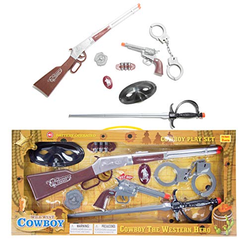 Toy Gun Cowboy Wild West Set with Rifle and Detachable - Import It All