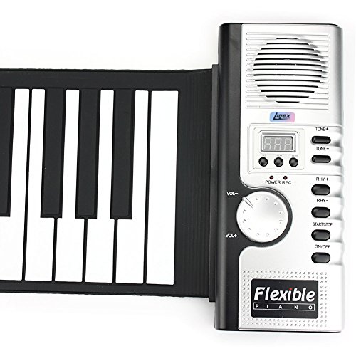 Lujex Foldable 61 Keys Flexible Soft Electric Digital Roll Up Keyboard Piano