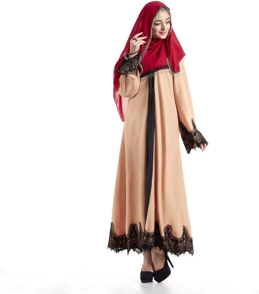 Womens Maxi Dress TUDUZ Ladies Elegant Muslim Abaya Dress Cardigan Robe Turkish Hijab Islamic Prayer Clothing