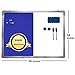 Cork Board White Board Combo - 24 x 24 Dry Erase Cork Board with 1 Dry Eraser, 4 Markers, 4 Magnets, 10 Thumb Tacks and 6 Magnetic Notes - Message Bulletin Board White Board for Home Office Desk
