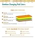 Changing Pad Liners [3 Pack] - Waterproof, Ultra-Soft, Made of Cozy Bamboo Fabric - 4 Thick Layers - Washer/Dryer Friendly - Large 14