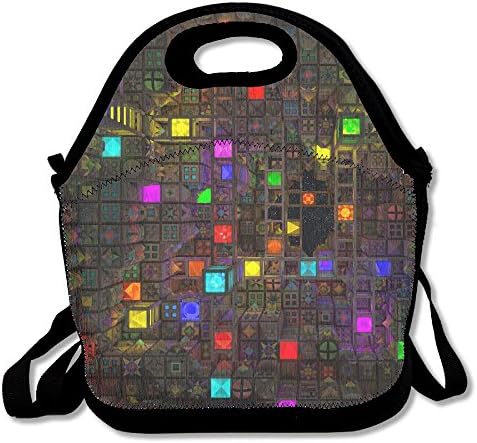 Coloring Cube With The Light.PNG Lunch Box Food Bag Cool Lunch Bag For Adults Or Kids