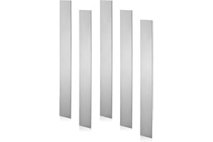 PATIKIL 1095 Steel Flat Bar, 5 Pcs 12" x 2" x 1/8" Knife Making Steel Iron Stock for Forging Blade Knife Sword Chopper