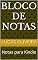 Livro Bloco de notas: Notas para Kindle