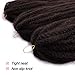 3 Packs Marley Braid Hair Extensions, Afro Kinky Curly Bulk Twist Crochet Braids Hair Extensions for Women (18