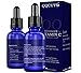 QQcute 30% Vitamin C Serum with Hyaluronic Acid, Organic Anti-aging Moisturizing Skin Care for Face and Neck with Natural Ingredients Eye & Facial Treatment Serum (1 Fluid Ounce) (Blue)