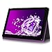 Lenovo Ideal Tab A10-70 10 Inch Case Cover, FYY Slim Fit Folio Stand Leather Case Cover for Lenovo Ideal Tab A10-70 10 Inch Purple (With Auto Wake/Sleep Feature)