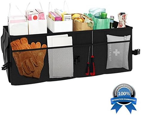 Car Lovers Care Premium Auto Trunk Organizer. Convenient and Durable Vehicle Storage Box to Keep Gadgets, Golf and Sports Equipment and Other Cargo Secure. Easy to Clean Case Keeps Your Stuff Safe
