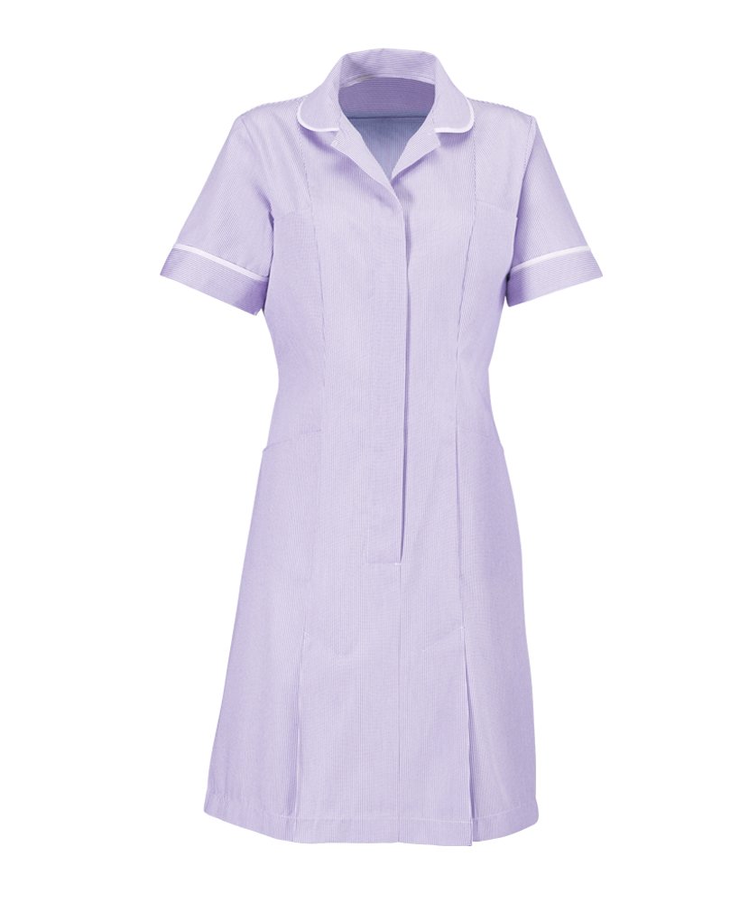 Alexandra AL-ST297LI-112T Stripe Dress, Tall, White Piping/Trim, 112 cm Chest (Size 20), Lilac/White