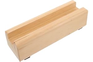 HIAKDOFT Minimalist Wooden Full Mirror Stand Base Sturdy Floor Riser Support for Dressing Mirrors Modern