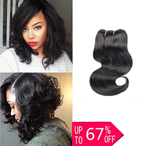Beautygrace Brazilian Virgin Hair Body Wave 1 Bundles 8 Inch Short