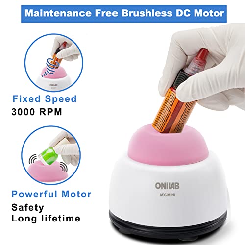 Mixer Vortex ONiLAB Mini - Per Smalti, Colori Acrilici E Adesivi, Funzione Touch, Base In Alluminio, 120 Palline - Foto 9