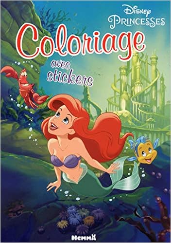 Disney Princesses Coloriage Avec Stickers Ariel Amazon Fr Collectif Livres