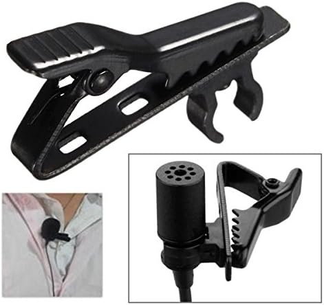 Mini Portable Microphone Lapel Tie Clip Metal for Lapel Lavalier Mic Iphone