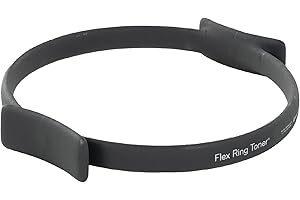 Balanced Body Flex Ring Toner with Handle Pads, Workout Hoop, Pilates Workout Equipment, Pilates Ring Circle for Home Gym or Studio Use