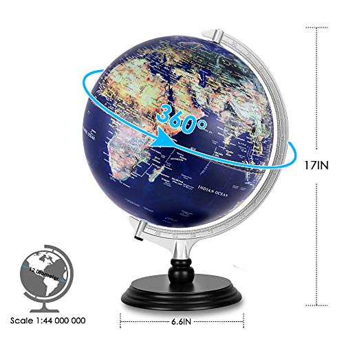 5 Illuminated+Topographical+Magnifying+Education+Decoration