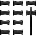 10PCS Chopstick Rest Chopstick Rest Stands Spoon Fork Knife Holder Set Chopsticks Utensil Cutlery Stand Black