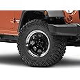 Mammoth 8 Aluminum 17x9 Glossy Black Wheel Compatible with 2007-2018 Jeep Wrangler JK Models | Aggressive 8-Hole OFF-Road Styling 17 Inch, 6mm Offset Jeep Rim | Durable Steel Matte Finish Wheel Rim