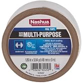 Nashua 322 HVAC Multipurpose Foil Tape, 3.2mil Thick, UV & Moisture Resistant, UL 723 Classified for HVAC Ducts, Insulation S