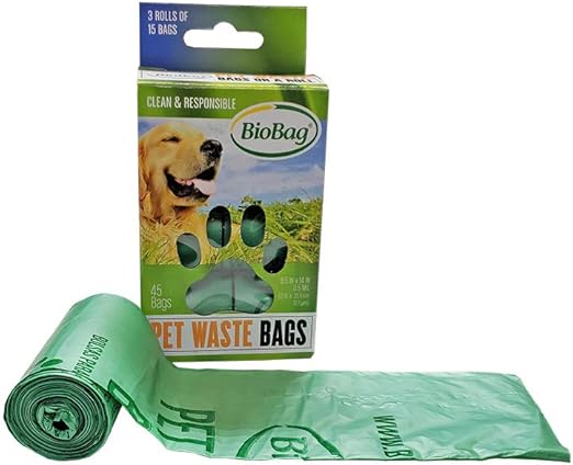 biobag compostable dog waste bags