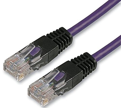 Pro Signal 5m Violet Cat5e Crossover Ethernet Cable – RJ45 to RJ45, UTP Network Lead, 16.4ft (PSG90754)