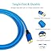 Note 3 Charger Cable, Besgoods 2-Pack 6ft Braided USB 3.0 Cable - A Male to Micro B Cable Fast Charger Cord Compatible External Hard Drive, Samsung Galaxy S5/Note 3, Note Pro 12.2 - Blue