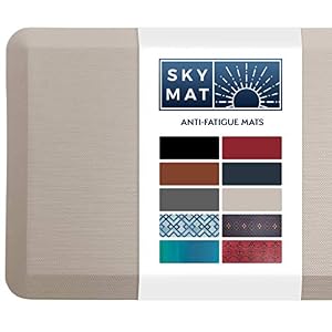 Sky Solutions Anti Fatigue Mat – Cushioned Comfort Floor Mats for Kitchen, Office & Garage – Padded Pad for Office – Non…