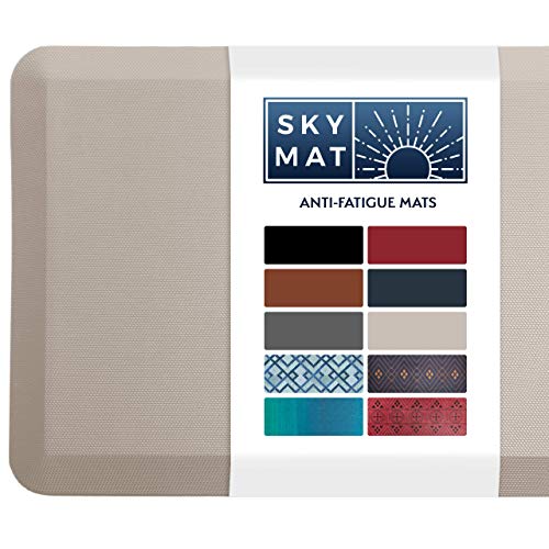 Sky Solutions Anti Fatigue Mat - Cushioned Comfort Floor Mats for Kitchen, Office & Garage - Padded Pad for Office - Non…