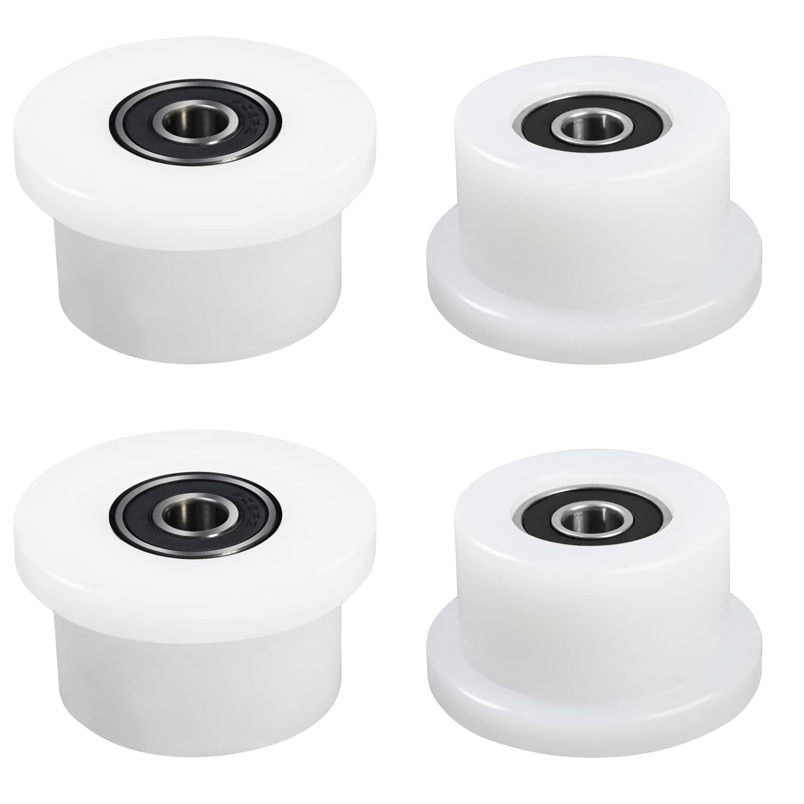 Photo 1 of Qty.4 Machined Wheels/Rollers Compatible Total Gym Replacement, Fits Models 1000,1100,1400,1500,1600,1700,1800,1900,Achiever,Force,Gold,Max,Platinum,Platinum Plus,Pro,Supra, Supreme,Ultima,Ultra,XLI
