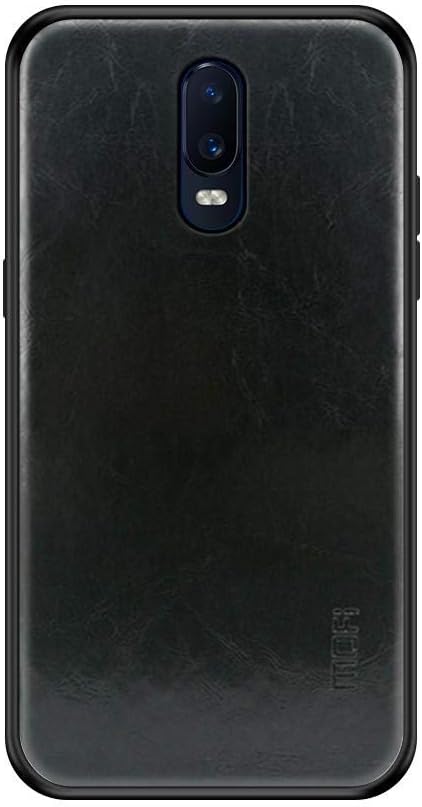 Oneplus 6T MOFI Leather coated case cover - Black.