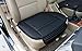 EDEALYN 2 PCS Universal Car Seat Covers PU Leather Bottom Seat Cover Car Interior Accessories Car Seat Protector Covers (Black)