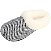 Pupeez Kid's Girl Memory Foam Comfort Plush Fleece Lined House Slipper - Mohair Upper Clog - Soft & Comfortable