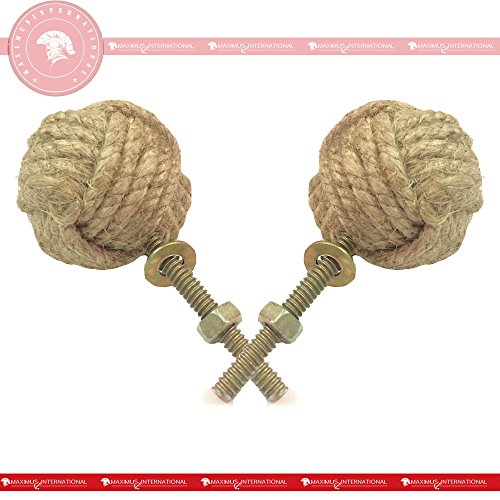 image for replicartz Jute Rope Door Knobs/Rope Knot Drawer Pulls and Knobs/Pull 