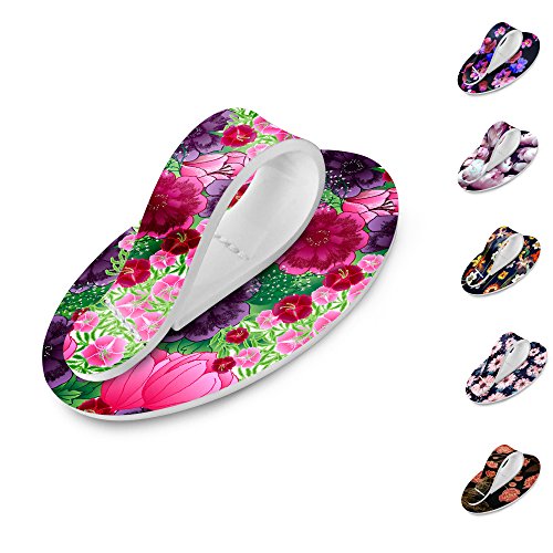Phone Holder for Hand iPhone Compatible Grip Finger Strap | Works with All Tablets and Smartphones | Comfortable, Secure and Stylish | Flower Garden
