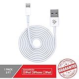 iPad Cable Charger Cord (Compatible with iOS 9) [Certified Quality] 24/7 Cables [3ft]