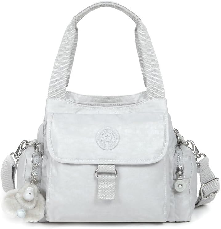 Kipling Fairfax Handbag With Removable Shoulder Strap (Lacquer Grey