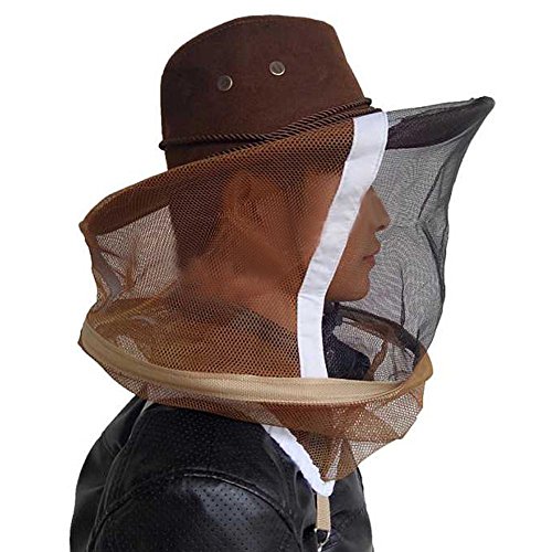 globeagle Anti Mosquito Mesh Hat, Beekeeping Beekeeper Cowboy Hat Mosquito Bee Insect Net Veil Face Protector - Thumbnail 4