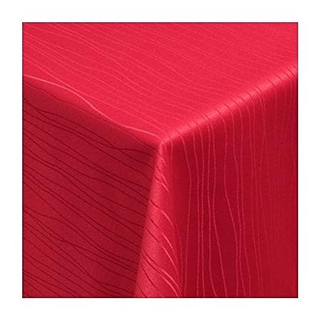 Tischdecke Stoff Textil Tafeldecke Damast Jacquard Tischtuch | Sultan Wellen Streifen Design| Premium Qualität | als Top Sond