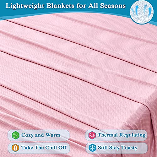 KPBLIS Cooling Bamboo Blankets for Hot Sleepers, Lightweight Summer Big