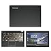 Black Carbon Fiber skin decal wrap skin Case for Lenovo Ideapad 100s 11.6