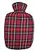 Warm Tradition Red Tartan Cotton Flannel Hot Water Bottle Cover - COVER ONLY- Made in USA