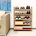 HOMFA Bamboo Shoe Rack 5-Tier Entryway Shoe Shelf Storage Organizer Free Standing Shelves