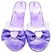 Princess Accessory Dress Up Set,Shoes Necklace Earrings and Tiara Set,Fashion Beauty Set for Girls (Pur)