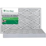FilterBuy AFB MERV 8 14x20x1 Pleated AC Furnace Air Filter, (Pack of 4 Filters), 14x20x1 - Silver