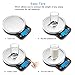 Digital Kitchen Food Scale Electronic Weight Scale for Dieting with Upgraded Blue Backlit Display-Batteries Included