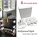 Hollywood Style LED Vanity Makeup Mirror Lights Kit with 6 Dimmable Bulbs,Lighting Fixture Strip for Makeup Vanity Table Set in Dressing Room(Mirror Not Included)