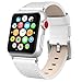 SWEES Genuine Leather Band Compatible iWatch Apple Watch 38mm Series 3, Series 2, Series 1, Sports & Edition for Women, Small Replacement Designer Design Dressy Accessories
