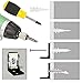 Drywall Anchor with Screws Sets - Plastic Self Drilling Dry Wall Anchors, 100 Pieces All Together