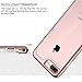 iPhone 8 Plus Case / iPhone 7 Plus case, E LV Anti-Scratch Clear Crystal Series Slim Dual Layer Protective [Shock Absorbent] Case Cover for Apple iPhone 7 Plus / iPhone 8 Plus [ROSE GOLD]