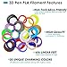 3D Pen Filament Refills PLA - 1.75mm PLA Filament 3D Printing Pen Plastic Tolerance +/-0.02mm, 656 Linear Feet 20 Different Colors Include 4 Colors Glow in The Dark
